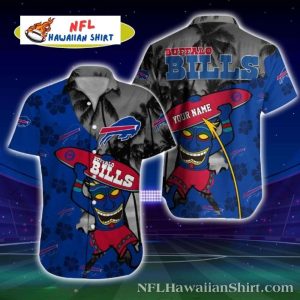 Funny Customizable Buffalo Bills Tiki Totem Hawaiian Shirt