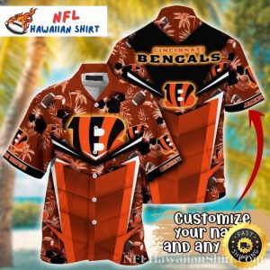 Geometric Jungle Cincinnati Bengals Hawaiian Shirt – Tiger Prism Bengals Aloha Shirt