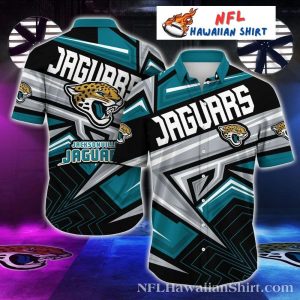 Geometric Jungle – Jacksonville Jaguars Precision Pattern Hawaiian Shirt