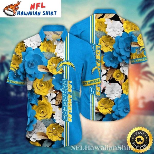 Golden Bloom Play Los Angeles Chargers Tropical Shirt