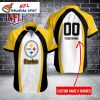 Gridiron Camo Personalized Pittsburgh Steelers Name And Number Tropical Shirt