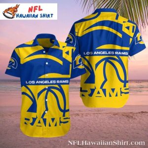 Golden Horns LA Rams Hawaiian Shirt – Vivid Yellow Boldness