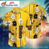 Golden Gridiron Glow – Pittsburgh Steelers Cartoon Character Mickey Aloha Shirt