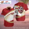 Gold Rush Whirl San Francisco 49ers Personalized Aloha Shirt
