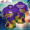 Midnight Palm Minnesota Vikings Tropical Hawaiian Shirt