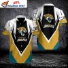 Golden Playbook Design – Personalized Jacksonville Jaguars Hawaiian Shirt
