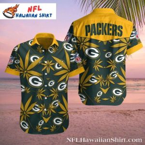 Green Bay Packers Aloha Spirit Floral Men’s Hawaiian Shirt