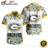Packers End Zone Yellow Dot Fade Hawaiian Shirt