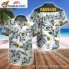 Green Bay Packers Festive Flora Men’s Hawaiian Shirt