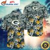 Green Bay Packers Palm Trees Yellow Hawaiian Vacation Shirt