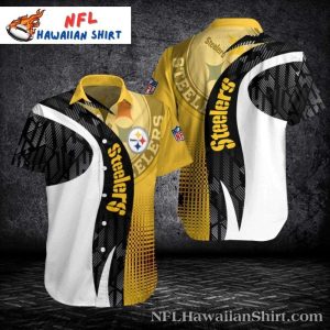 Gridiron Glory Black And Yellow – Pittsburgh Steelers Hawaiian Shirt