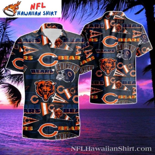 Gridiron Glory Chicago Bears Hawaiian Shirt – Full Print Design