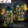 Island Invasion – Green Bay Packers White Tropical Hawaiian Shirt