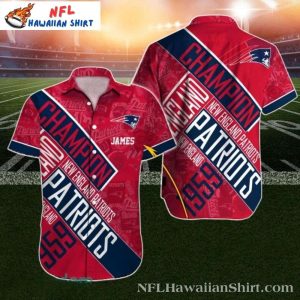 Gridiron Glory Patriots Hawaiian Shirt – New England Patriots Champions