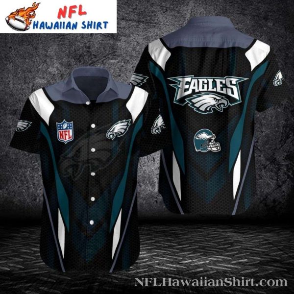 Gridiron Glory Philadelphia Eagles Hawaiian Shirt – NFL Official Nightfall Design