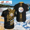 Gridiron Glory Customizable Pittsburgh Steelers Hawaiian Shirt