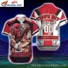 NFL Buccaneers Star-Spangled Banner Red Hawaiian Shirt