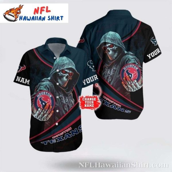 Grim Defender Houston Texans Hawaiian Shirt – Spectral Warrior Theme