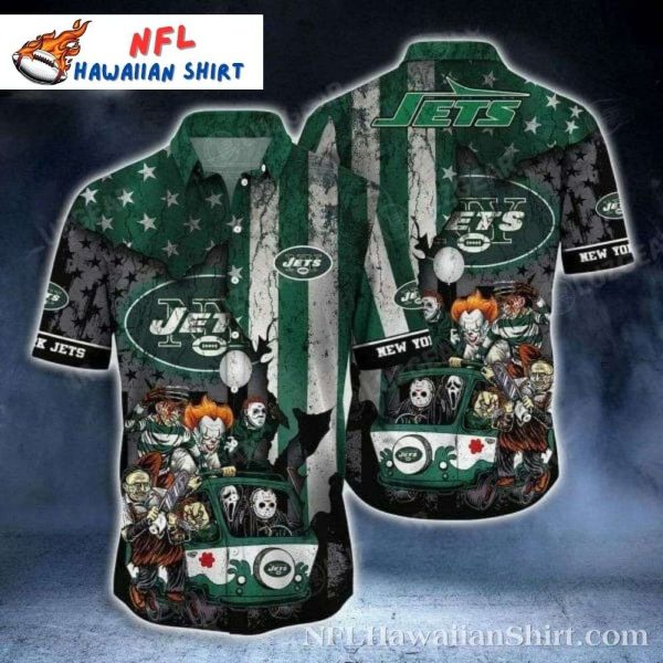 Halloween Character New York Jets Fantasy Warrior Custom Hawaiian Shirt