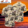 Gritty Gridiron Warrior – New Orleans Saints NFL Hawaiian Shirt