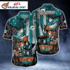 Halloween Movie Character NFL Miami Dolphins Hawaiian Shirt