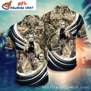 Halloween New Orleans Saints Hawaiian Shirt – Killer Character Graphics Edition
