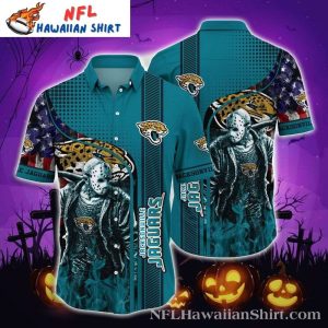 Halloween Night Jason Voorhees Jacksonville Jaguars Themed Hawaiian Shirt