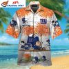 New York Giants Cyber Strike Aloha Shirt