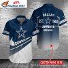 Monochrome Leafy Dallas Cowboys Aloha Shirt