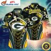 Gridiron Luau – Green Bay Packers Tiki Floral Hawaiian Shirt