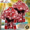 Gridiron Glory Tampa Bay Buccaneers Monochrome NFL Hawaiian Shirt