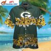 Patriotic Green Bay Packers Hawaiian Shirt – Stars Stripes Custom Name