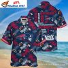 Island Defense – Personalized New England Patriots Tribal Floral Hawaiian Shirt