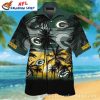 Liberty Palm – Green Bay Packers Statue Of Freedom Hawaiian Shirt