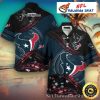 Houston Texans Starry Night Personalized Skull Hawaiian Shirt