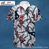 Houston Texans Midnight Pride Personalized Hawaiian Shirt