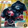 Houston Texans Nautical Hibiscus Hawaiian Shirt – Deep Ocean Flowers