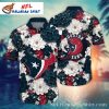 Houston Texans Exotic Floral Touchdown Hawaiian Shirt – Red Tropical Blitz