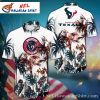 Palm Shadows Houston Texans Hawaiian Shirt – Twilight Beach Vibes