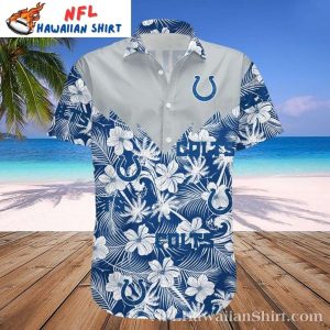 Indianapolis Colts Beachside – Serene Tropical Palms Hawaiian Shirt