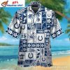 Indianapolis Colts Splash Art – Abstract Blue And White Hawaiian Shirt