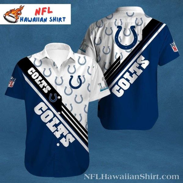 Indianapolis Colts Swoosh – NFL Dynamic Stripe Hawaiian Shirt