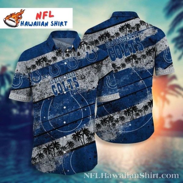 Indianapolis Colts Tropical Nightfall – Palm Tree Silhouette Football Hawaiian Shirt