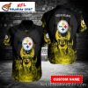 Monochrome Sleek – Pittsburgh Steelers Hawaiian Shirt