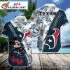 Personalized Swirl Design Houston Texans Hawaiian Shirt