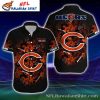 Lightning Claw Chicago Bears Hawaiian Shirt – Men’s Electric Fan Statement