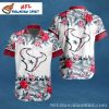 Houston Texans Tiki Mask Huddle Hawaiian Shirt – Tropical Playmaker Series