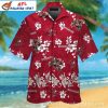 Iconic Red Surge – Custom Buccaneers Player Hawaiian Shirt