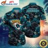 Jaguars Gridiron Roar – Custom Name Football Hawaiian Shirt