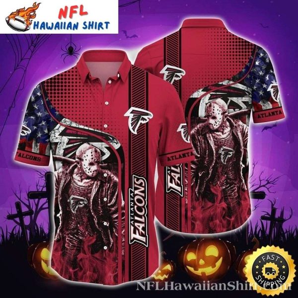 Jason Voorhees – Atlanta Falcons Spooky Halloween Hawaiian Shirt
